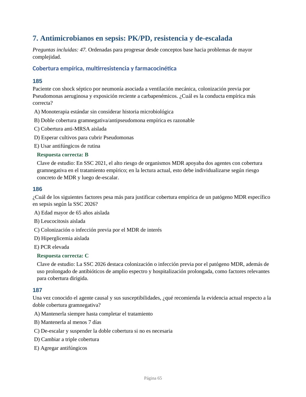 Página de muestra: Antimicrobianos