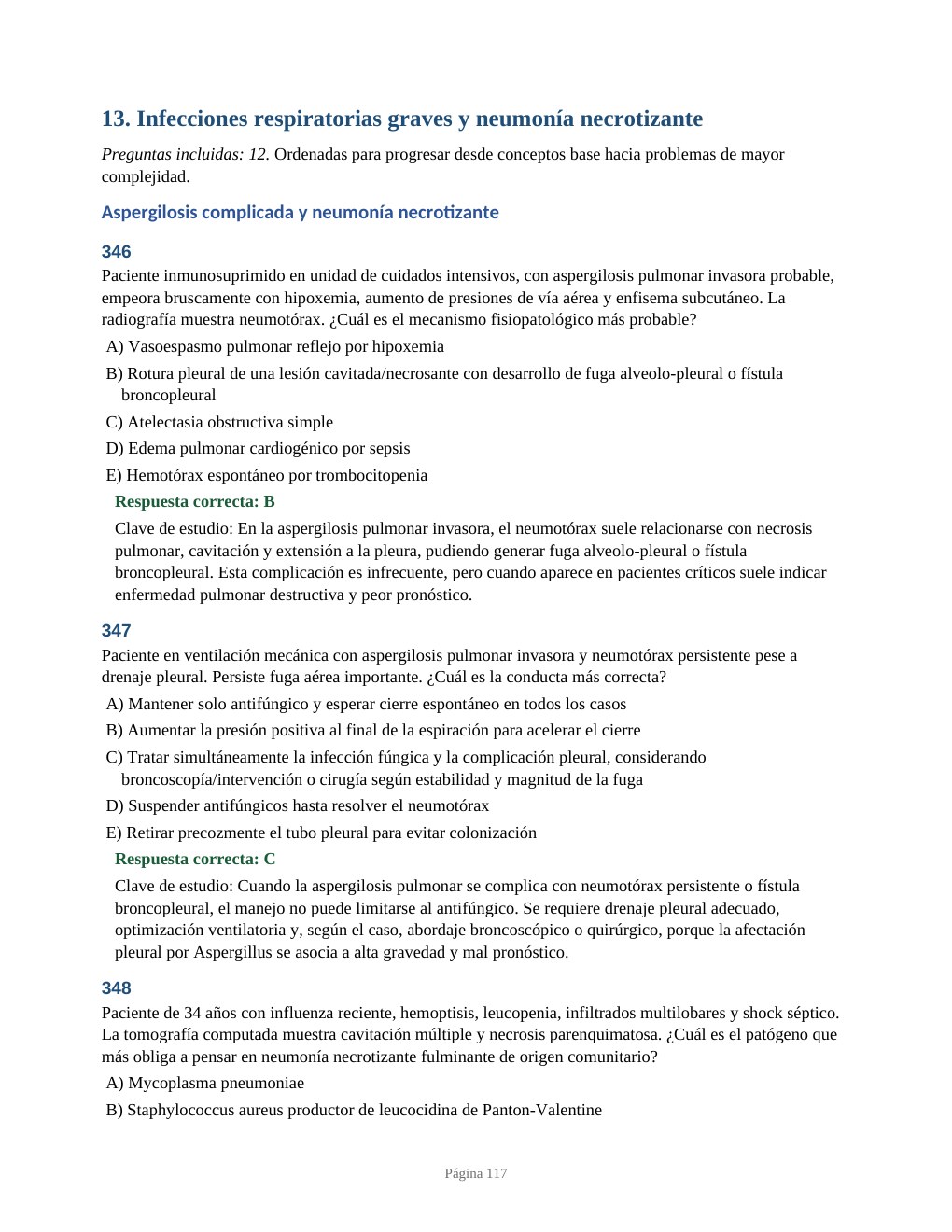 Página de muestra: Infecciones respiratorias